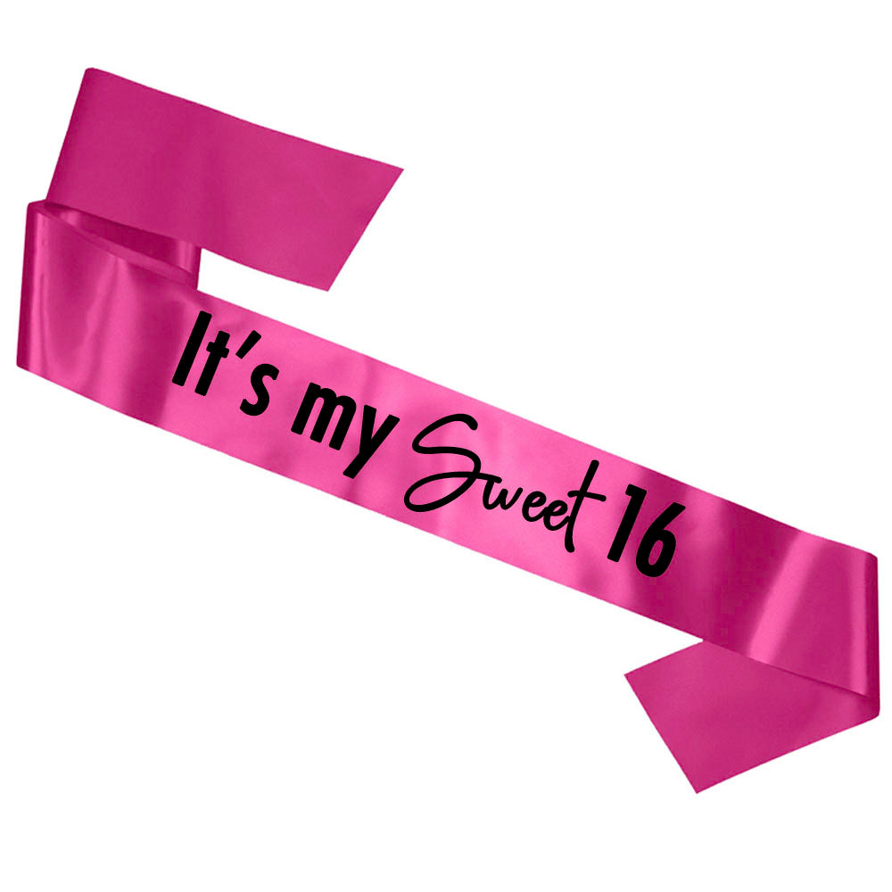 It's My Sweet 16 - Hot Pink – Simply Sashes