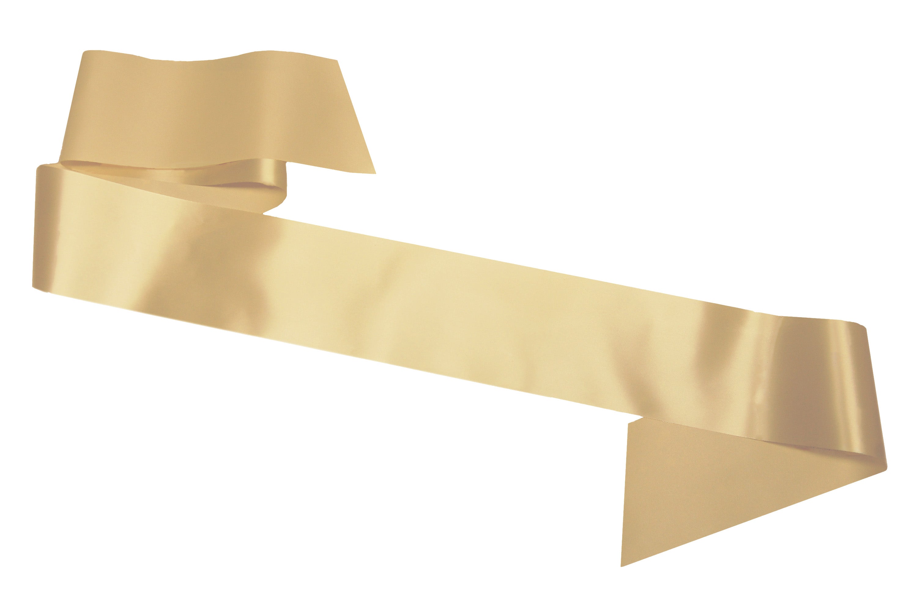 Gold satin online sash